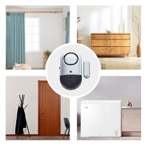 Wireless Door Window Sensor Alarm Remote Control 300ft Anti-Theft Door Alarms for Kids Safety Home Security